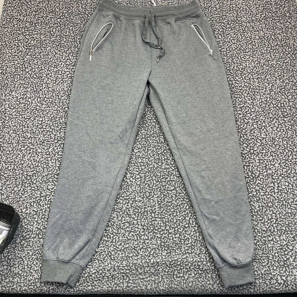 Rqqba‎ Fashion Jogger Pants Men Extra Large Gray Drawstring Adult Pocket XL